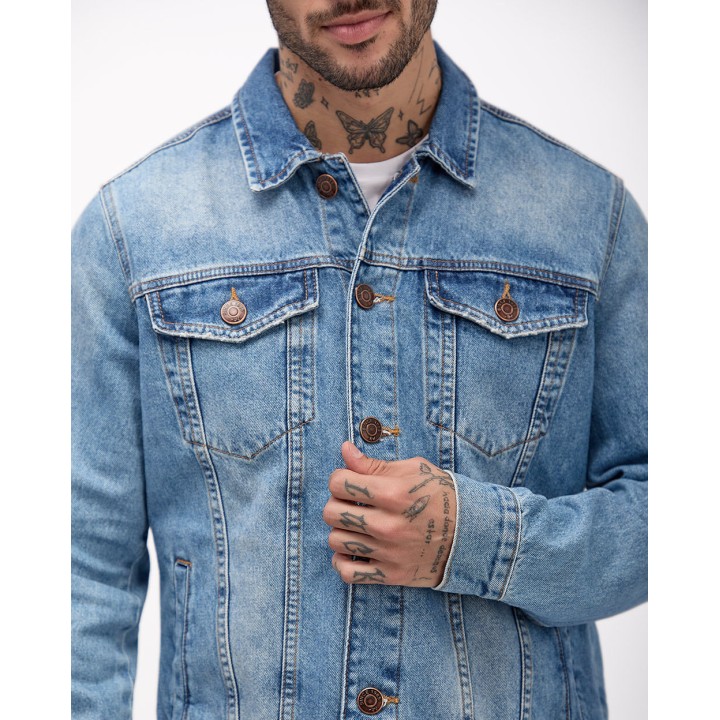 Casaca Jean Hombre Nee Celeste