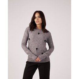 Chompa Mujer Camely Gris Iron