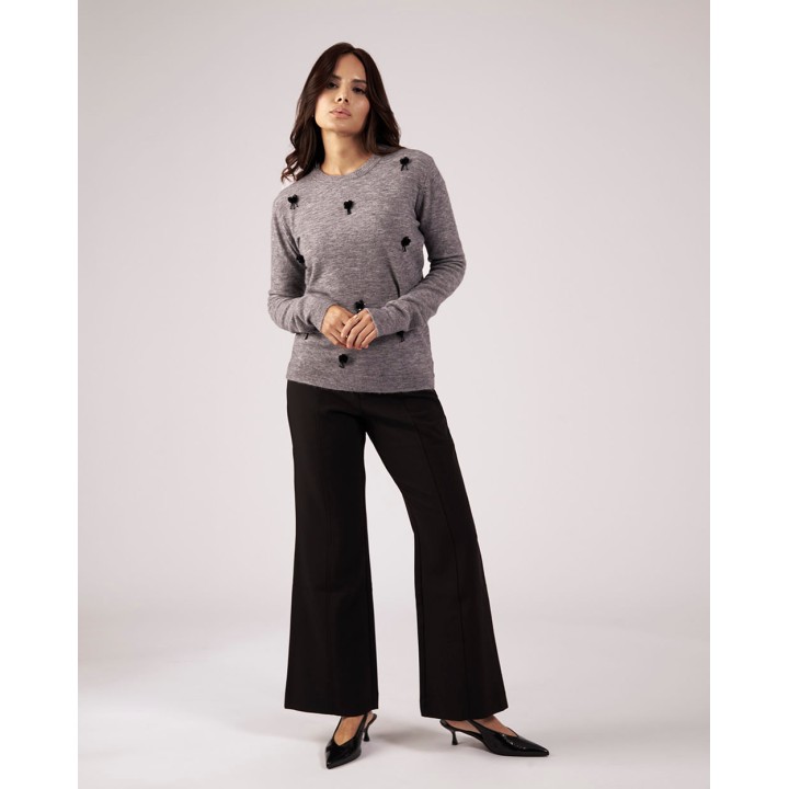 Chompa Mujer Camely Gris Iron