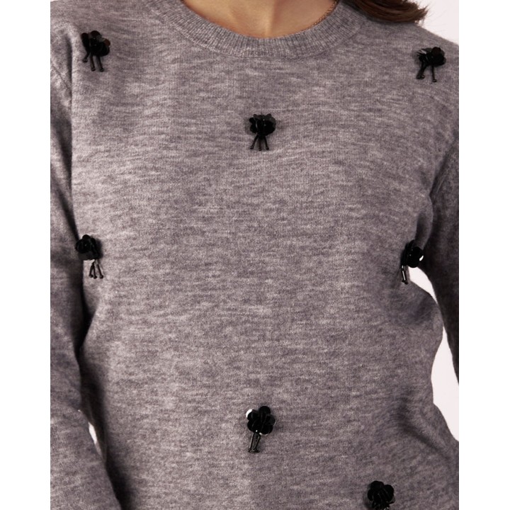 Chompa Mujer Camely Gris Iron