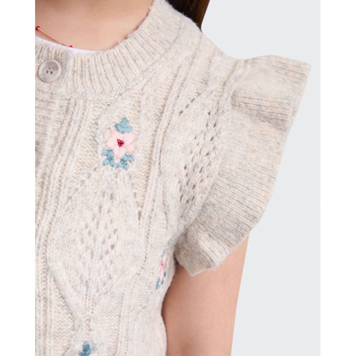 Chaleco Niña Salome Beige Arena