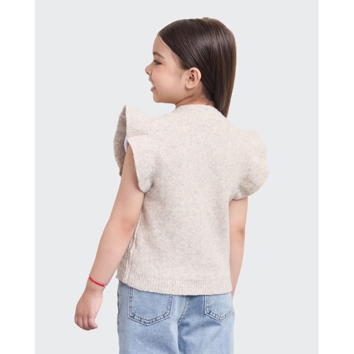 Chaleco Niña Salome Beige Arena