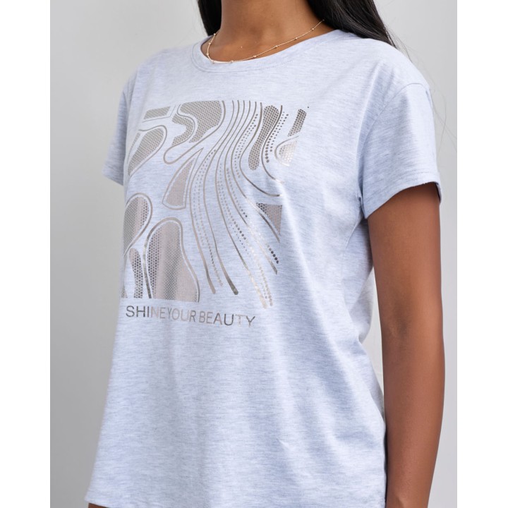 Polo Mujer Niza Niquel Poly Htr