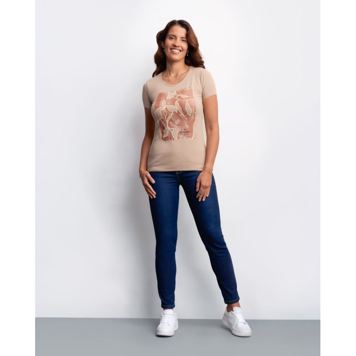 Polo Mujer Romina Beige Natural