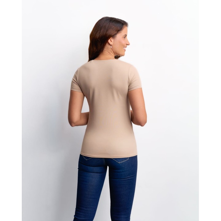 Polo Mujer Romina Beige Natural