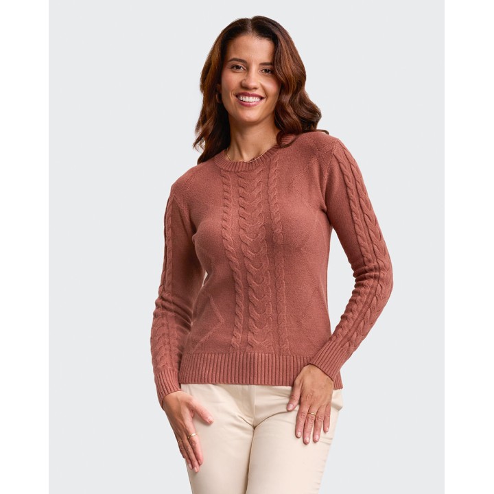 Chompa Mujer Mora 4a Ladrillo Hazel