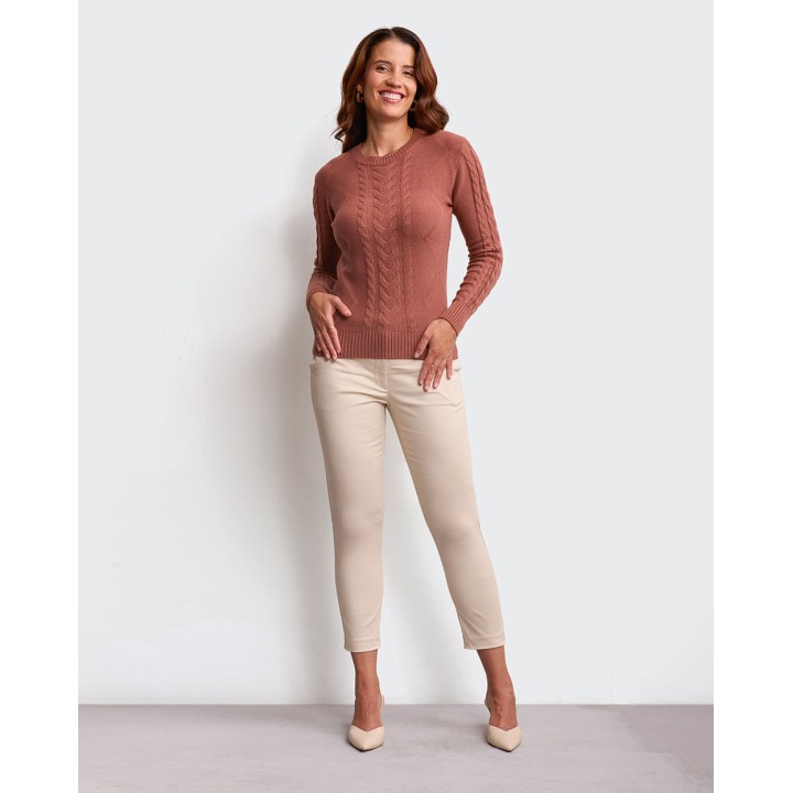 Chompa Mujer Mora 4a Ladrillo Hazel