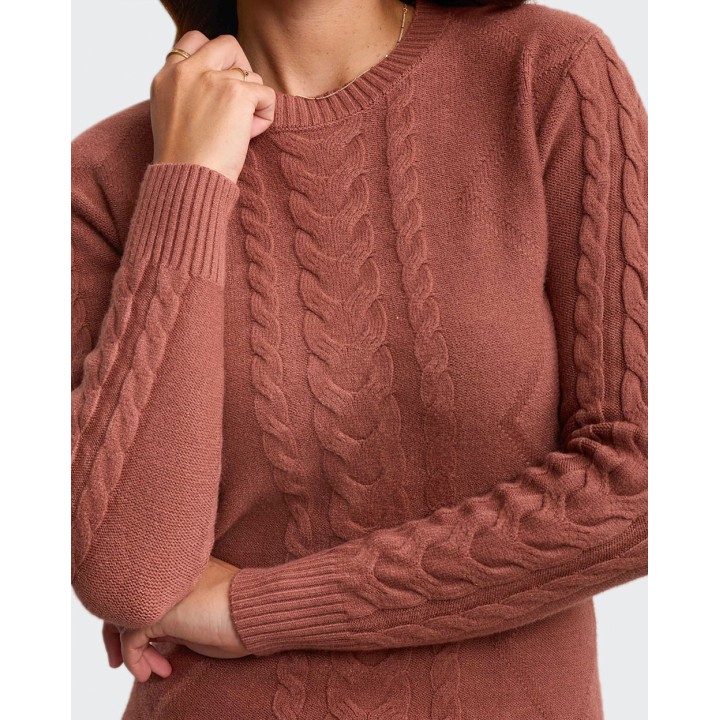 Chompa Mujer Mora 4a Ladrillo Hazel