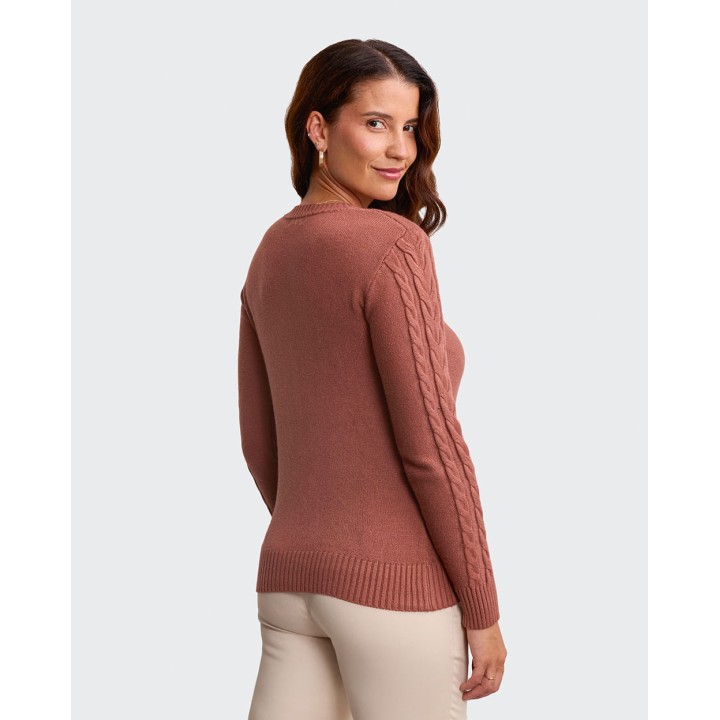 Chompa Mujer Mora 4a Ladrillo Hazel