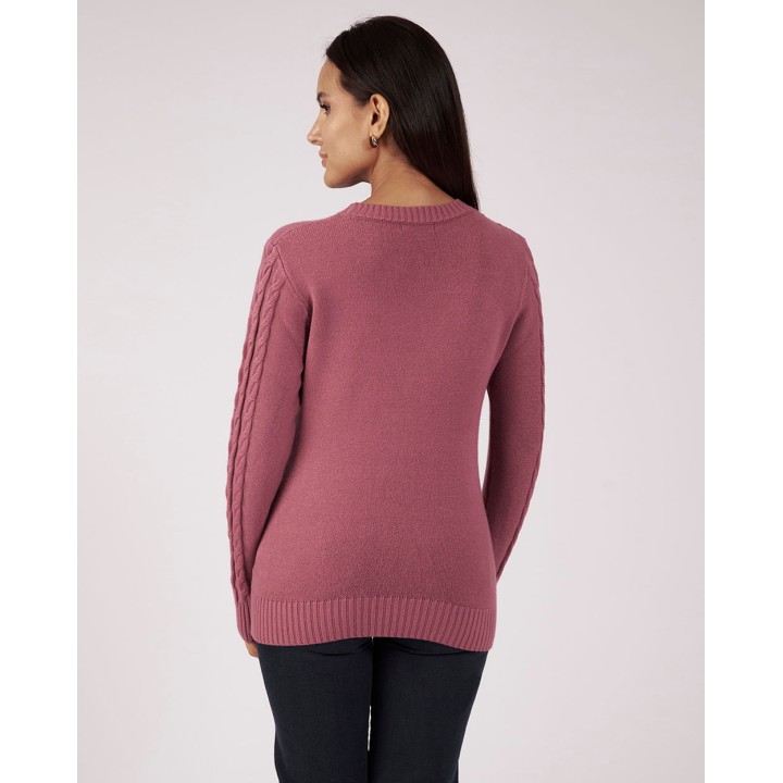 Chompa Mujer Mora Malva Oscuro