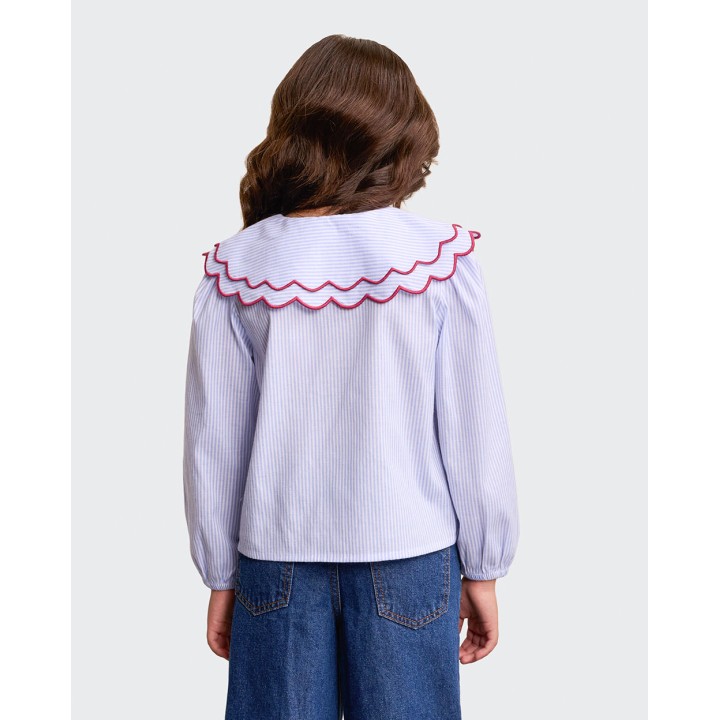 Blusa Niña Lilita Celeste
