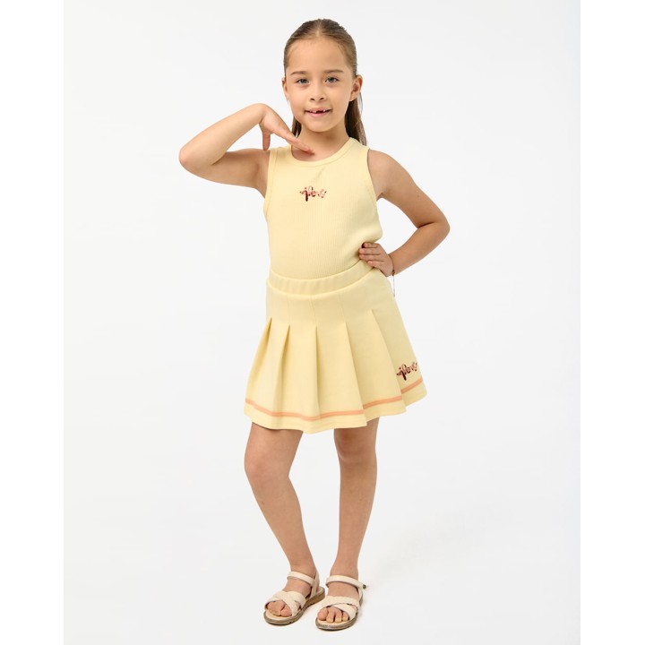 Short Niña Emilia Amarillo Pastel