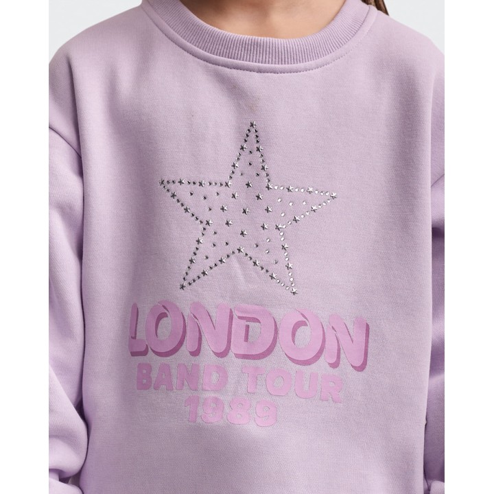Polera Niña Francine Lila Violeta