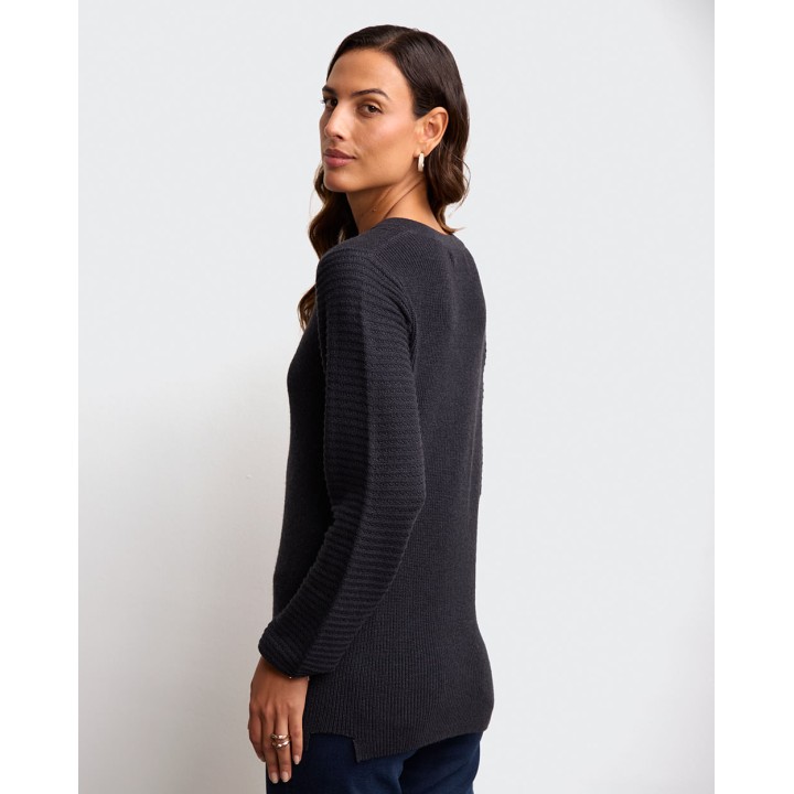 Chompa Mujer Zalam Charcoal