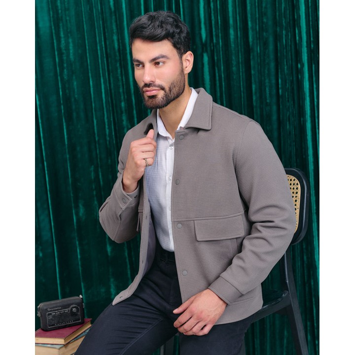 Casaca Hombre Miguel Gris Claro