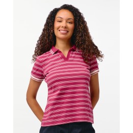 Polo Cuello Camisa Mujer Rose Malva Uva
