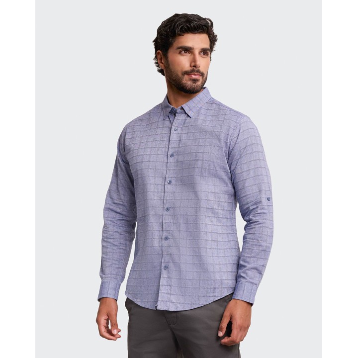 Camisa Hombre Patrick Azul Oxford