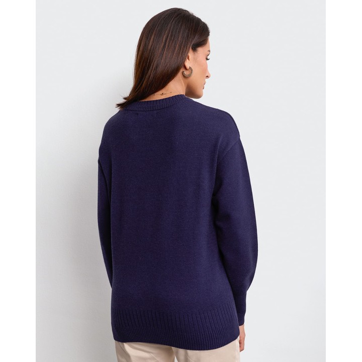 Chompa Mujer Mora 3b Azul Atlántico
