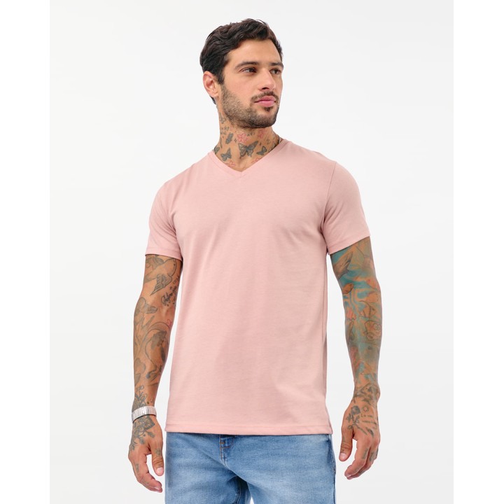Polo Hombre César Core Rosado Empolvado