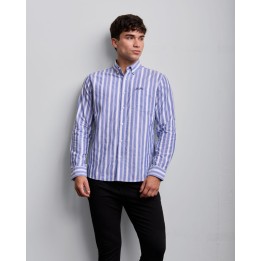 Camisa Hombre Adel Acero Lavanda