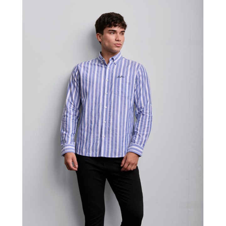 Camisa Hombre Adel Acero Lavanda