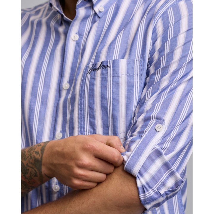 Camisa Hombre Adel Acero Lavanda