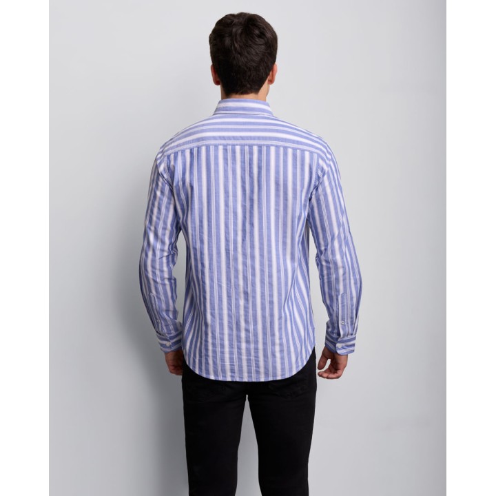 Camisa Hombre Adel Acero Lavanda