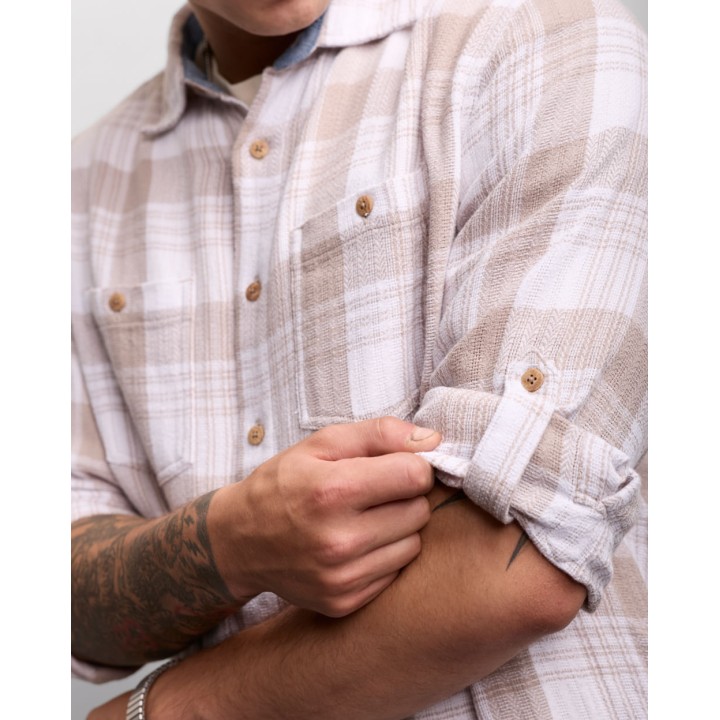 Camisa Hombre Amets Beige Safari
