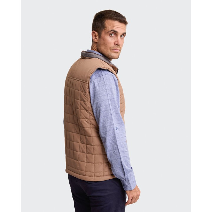 Chaleco Reversible Hombre Julian Camel