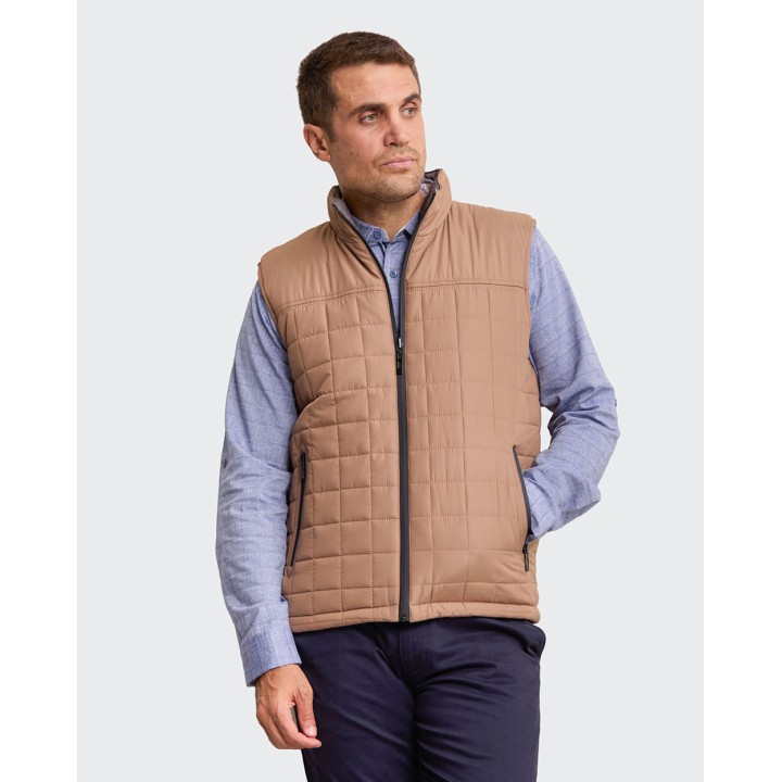 Chaleco Reversible Hombre Julian Camel