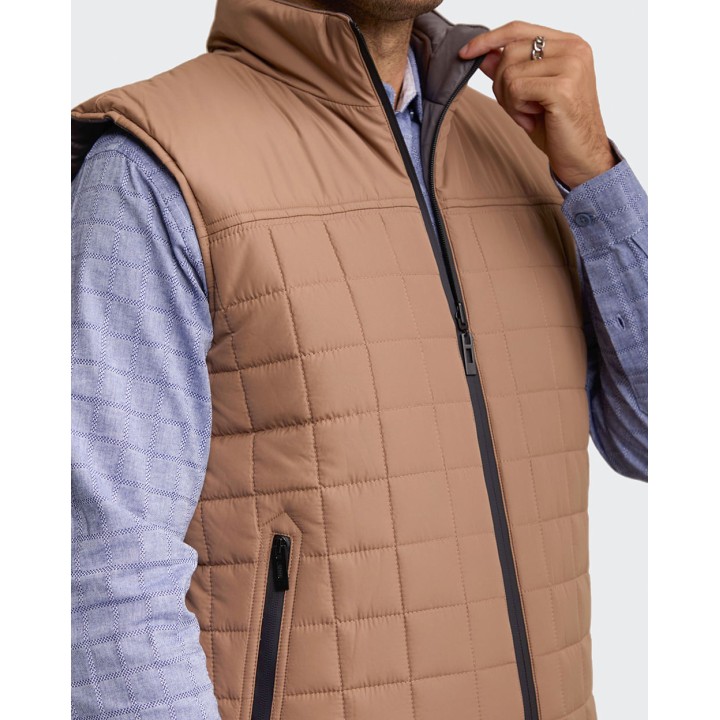 Chaleco Reversible Hombre Julian Camel