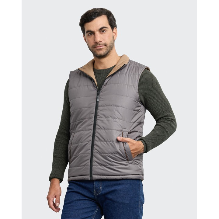 Chaleco Reversible Hombre Julian Camel