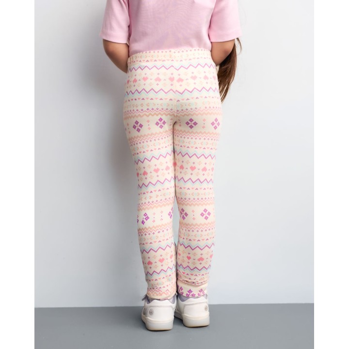 Legging Pack Niña Bella Crema Pastel/lila Sage