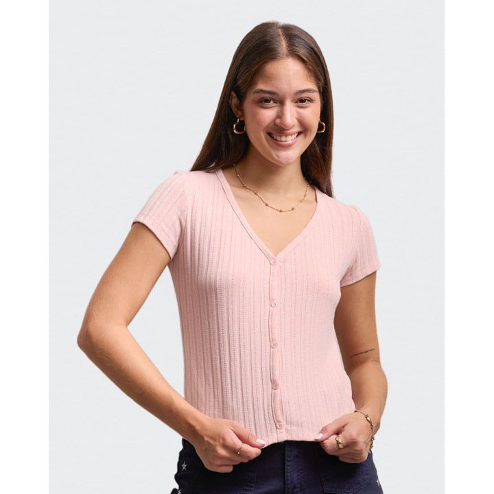 Polo Mujer Celene Rosado Vintage