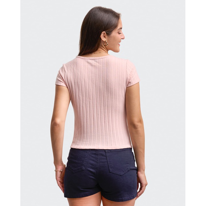 Polo Mujer Celene Rosado Vintage