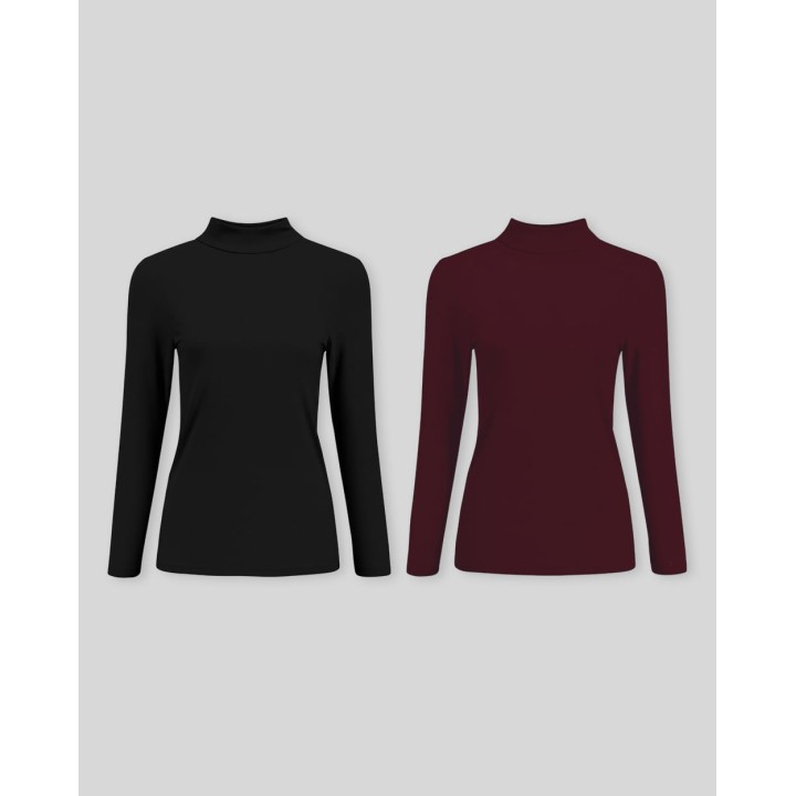 Pack de 2 cafarenas negro / vino uva