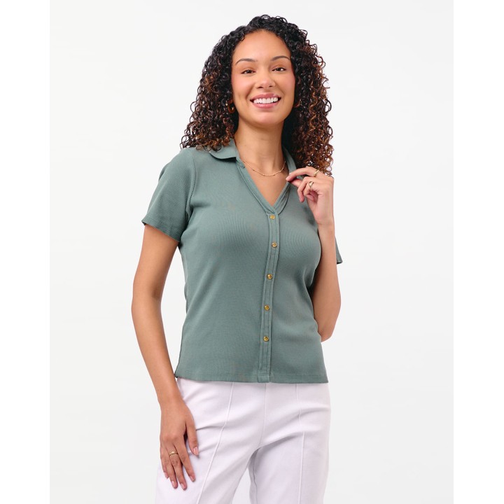 Polo Mujer Supriya Verde Sage