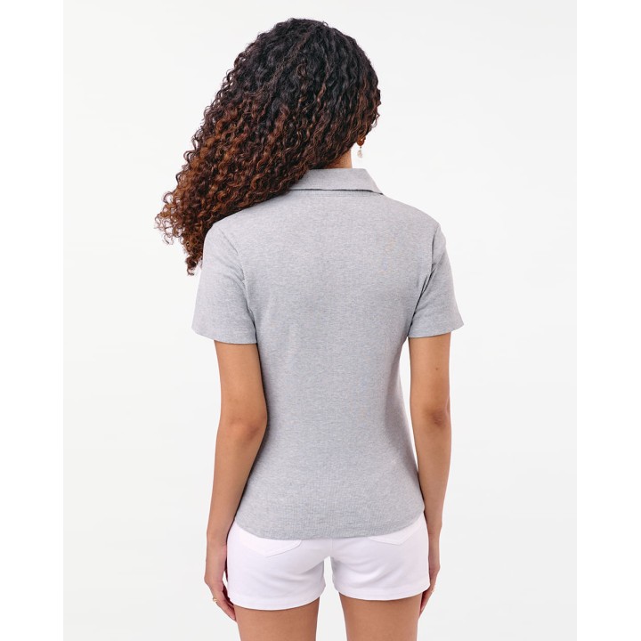 Polo Mujer Supriya Grey Fit Poly Htr