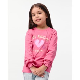 Polo Niña Mariamanda Fucsia Floral