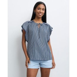 Blusa Mujer Vale Azul Náutico