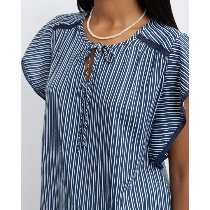 Blusa Mujer Vale Azul Náutico