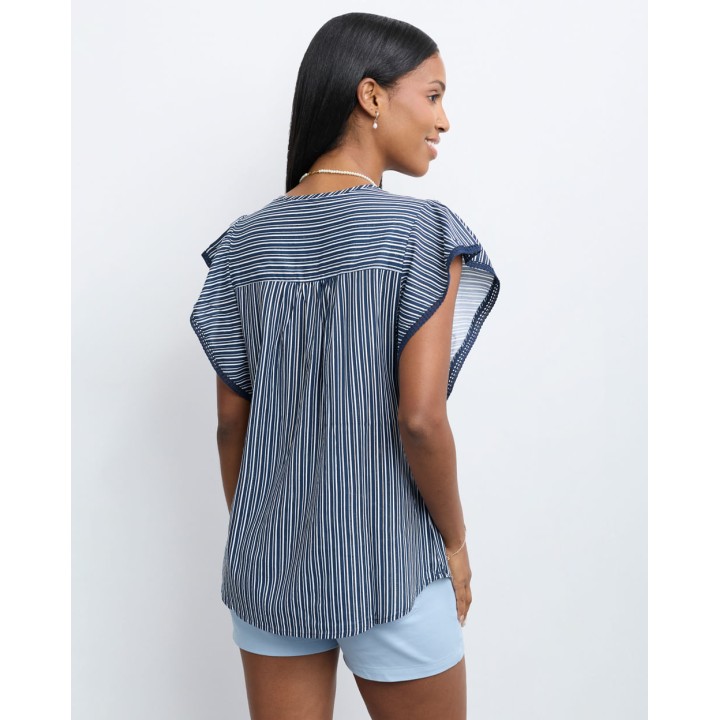 Blusa Mujer Vale Azul Náutico
