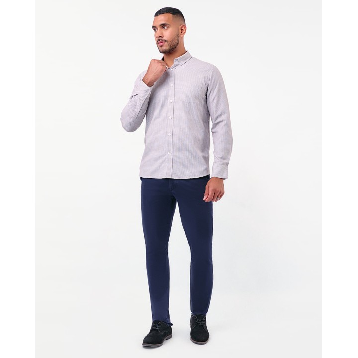 Camisa Hombre Piedro Marron Roble