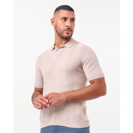 Polo Cuello Camisa Hombre Barcos Beige Arena