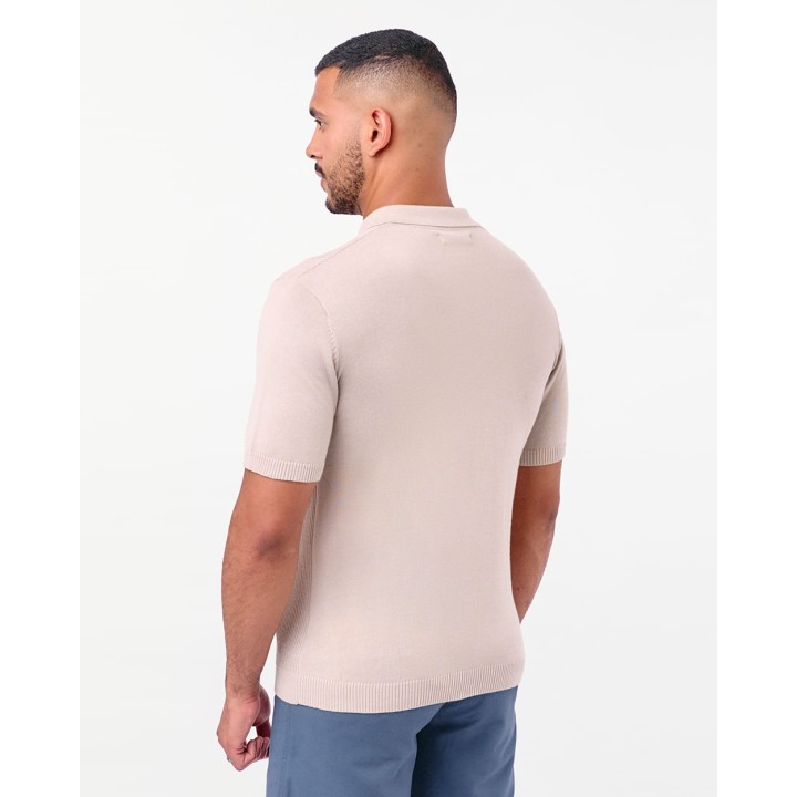 Polo Cuello Camisa Hombre Barcos Beige Arena