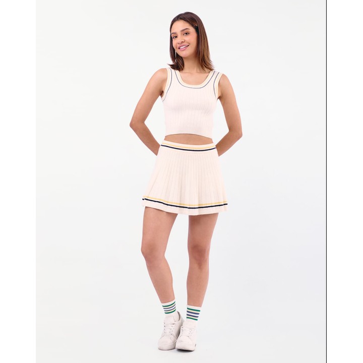 Falda Mujer Narel Crema Pastel