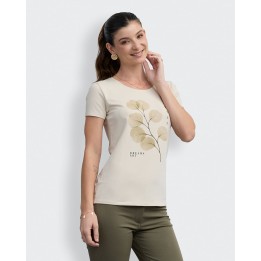 Polo Mujer Romina Beige Crema