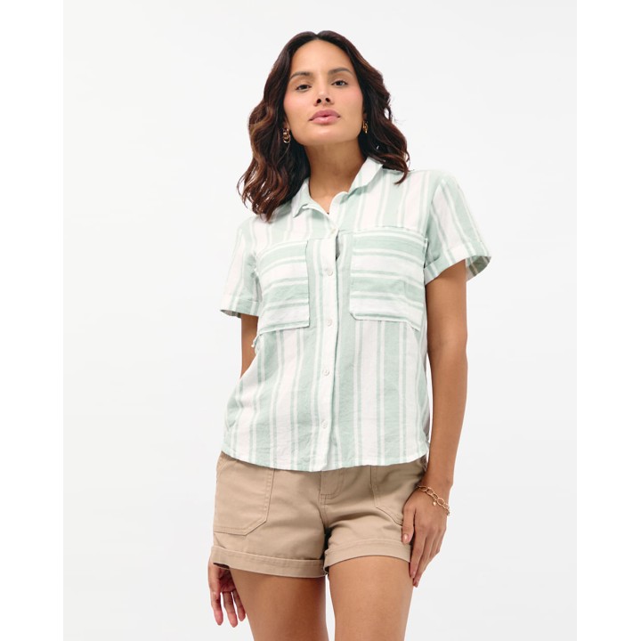 Blusa Mujer Camila Print Verde Atlantis