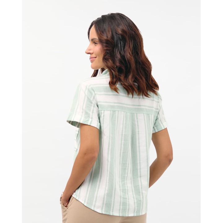 Blusa Mujer Camila Print Verde Atlantis