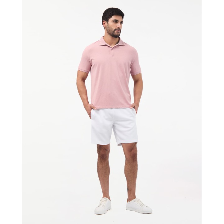 Polo Cuello Camisa Hombre Enzo Rosado Lavanda